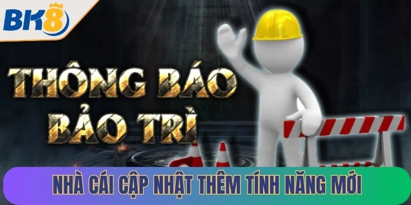 Nhà cái thực hiện bảo trì hệ thống cập nhật thêm tính năng mới